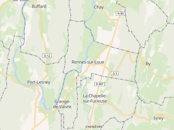 Plan de Rennes-sur-Loue