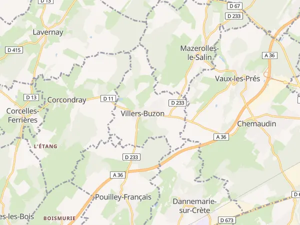 Plan de Villers-Buzon