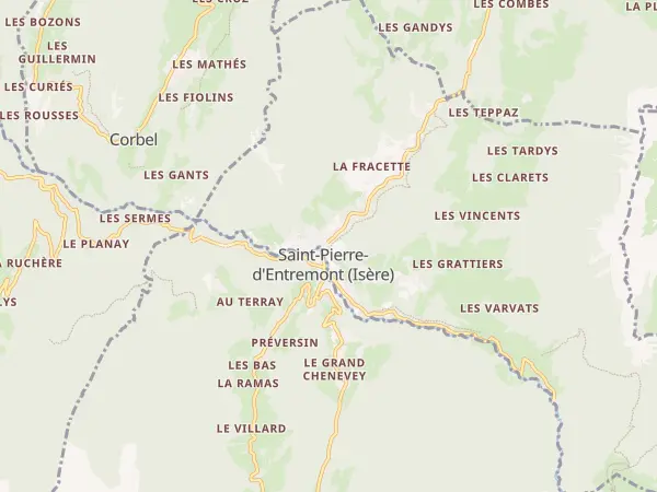 Plan de Saint-Pierre-d’Entremont