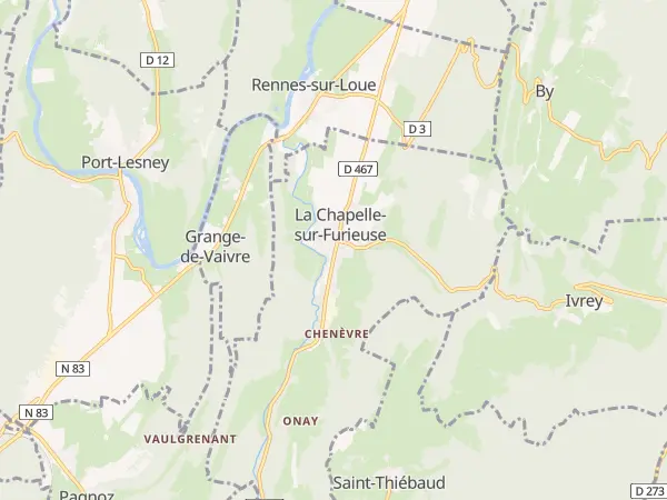 Plan de La Chapelle-sur-Furieuse