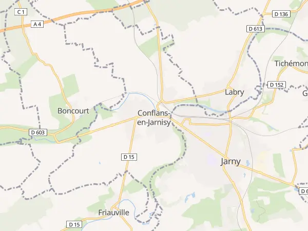 Plan de Conflans-en-Jarnisy