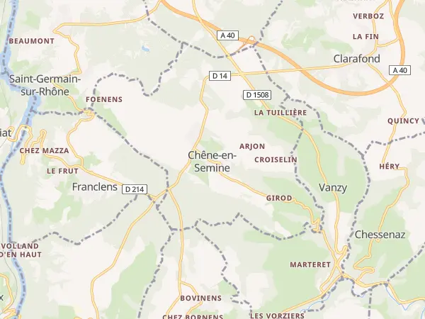 Plan de Chêne-en-Semine