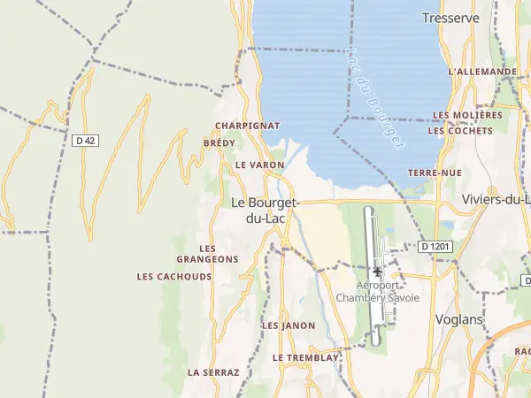 Plan du Bourget-du-Lac