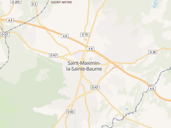 Plan de Saint-Maximin-la-Sainte-Baume