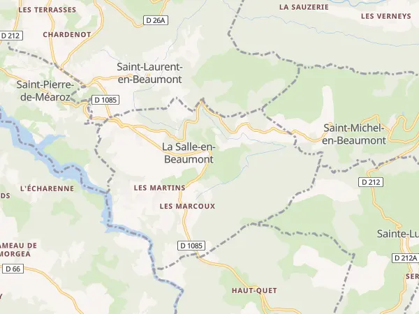 Plan de La Salle-en-Beaumont