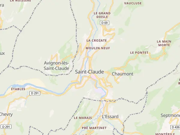 Plan de Saint-Claude