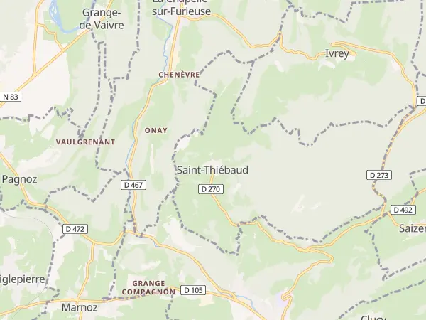 Plan de Saint-Thiébaud