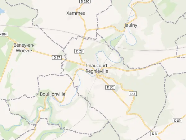 Plan de Thiaucourt-Regniéville