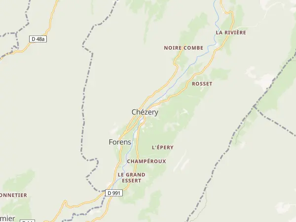 Plan de Chézery-Forens