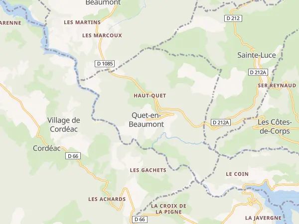 Plan de Quet-en-Beaumont