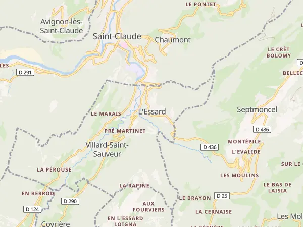 Plan de Villard-Saint-Sauveur