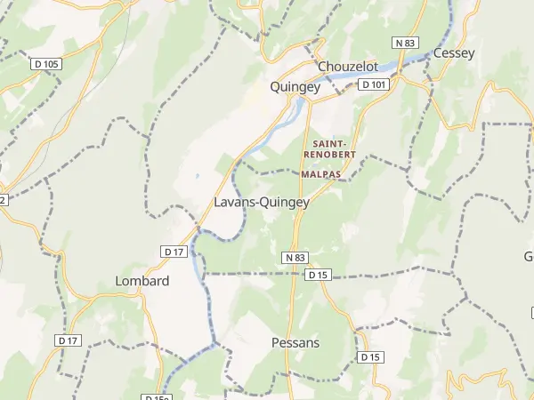 Plan de Lavans-Quingey