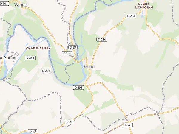 Plan de Soing-Cubry-Charentenay