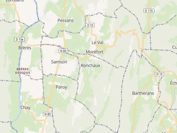 Plan de Ronchaux