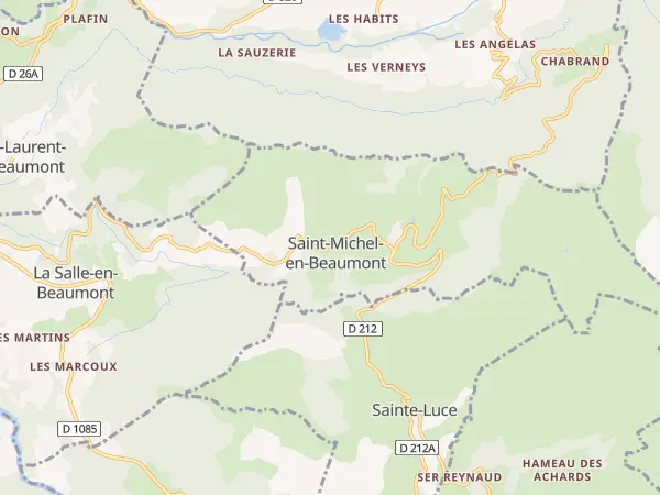 Plan de Saint-Michel-en-Beaumont