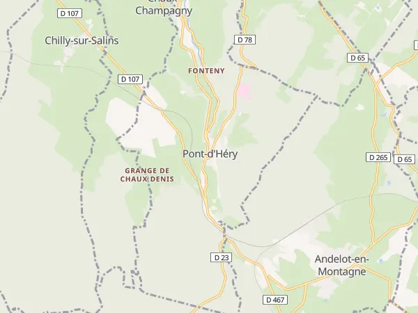 Plan de Pont-d’Héry