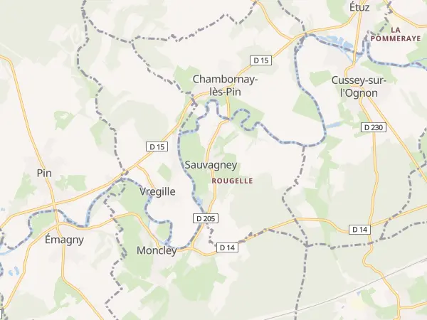 Plan de Sauvagney