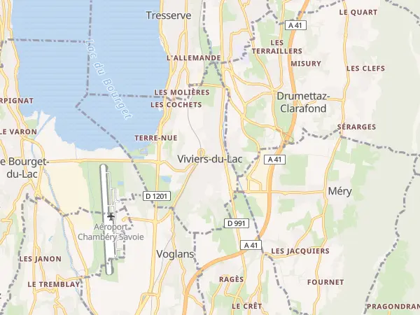 Plan de Viviers-du-Lac