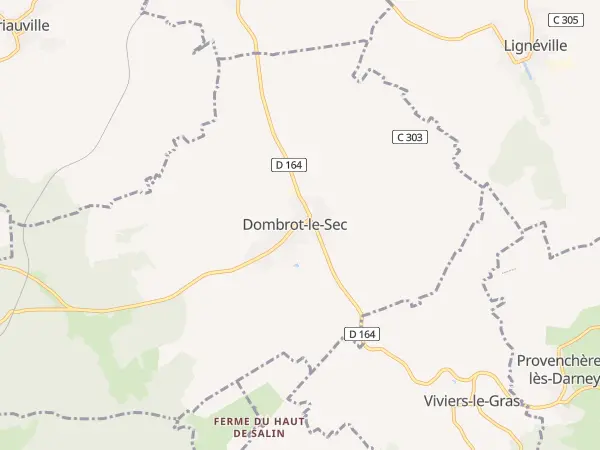 Plan de Dombrot-le-Sec