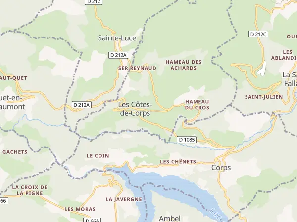 Plan des Côtes-de-Corps