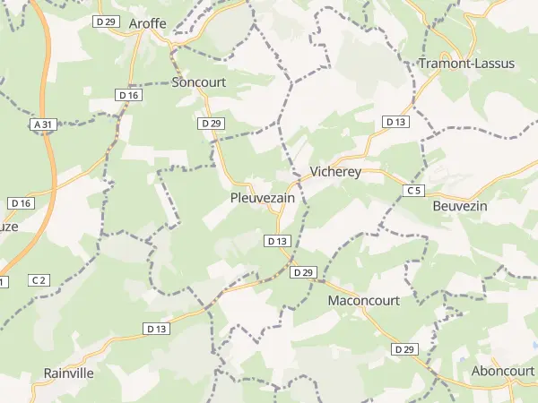 Plan de Pleuvezain