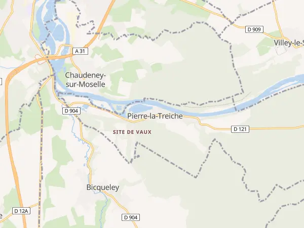 Plan de Pierre-la-Treiche