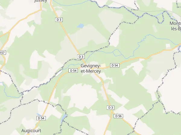 Plan de Gevigney-et-Mercey