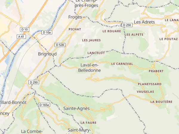 Plan de Laval-en-Belledonne