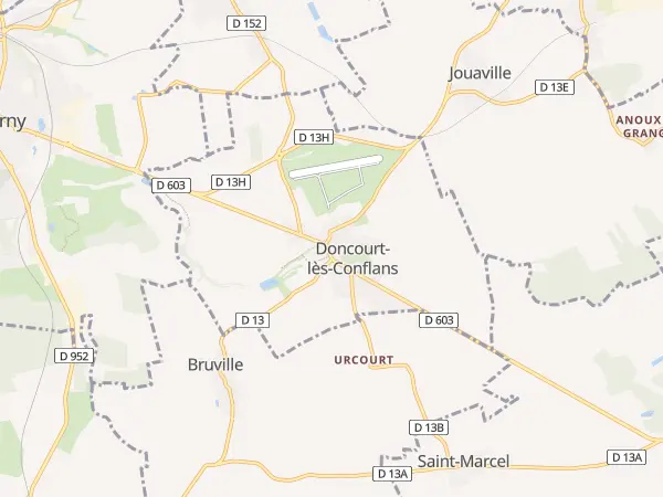 Plan de Doncourt-lès-Conflans