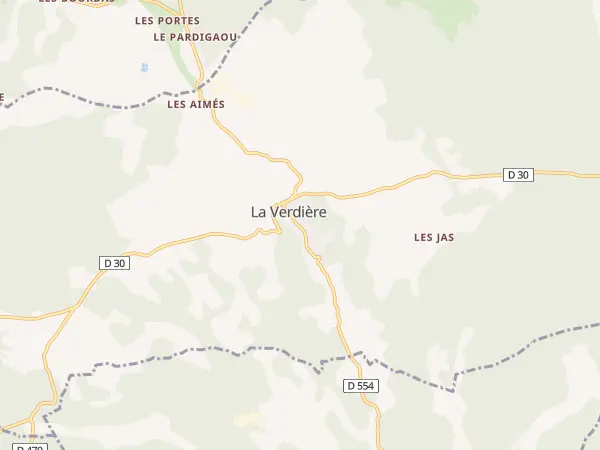 Plan de La Verdière