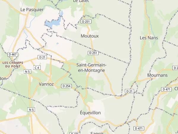 Plan de Saint-Germain-en-Montagne