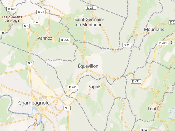 Plan de Équevillon