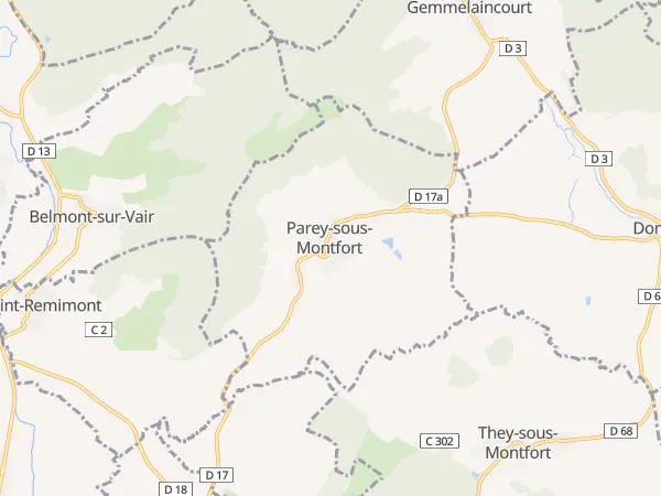 Plan de Parey-sous-Montfort