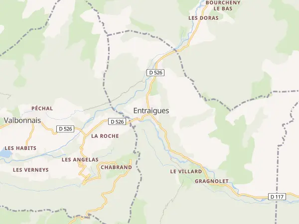 Plan de Entraigues