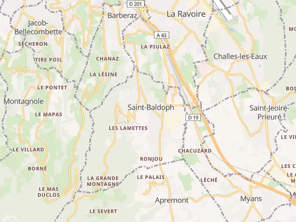 Plan de Saint-Baldoph