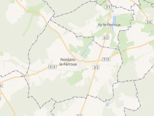 Plan de Noidans-le-Ferroux