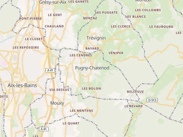 Plan de Pugny-Chatenod