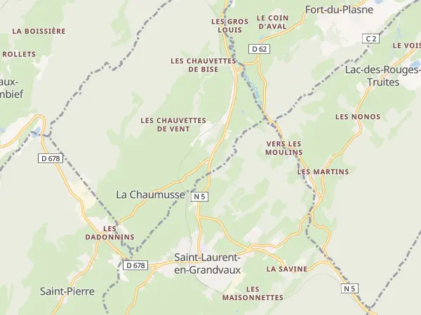 Plan de La Chaumusse