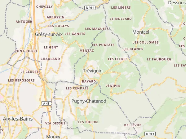 Plan de Trévignin