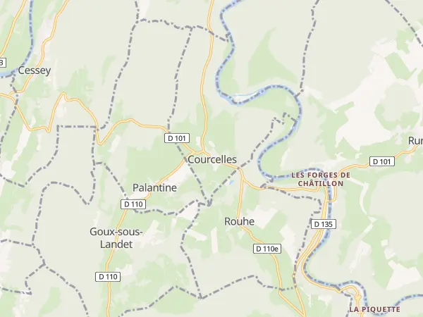 Plan de Courcelles