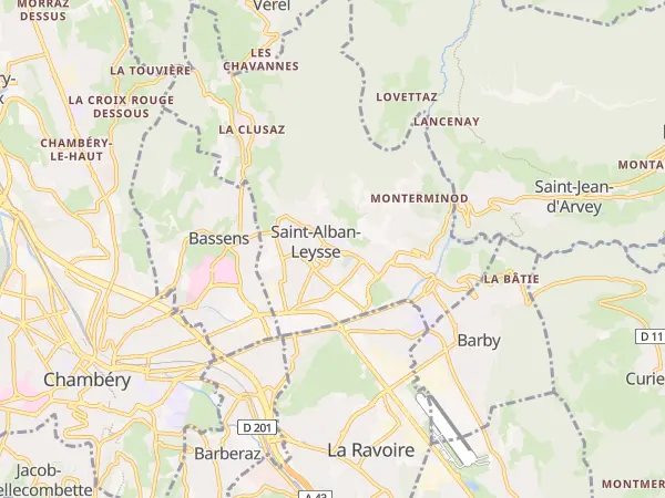 Plan de Saint-Alban-Leysse