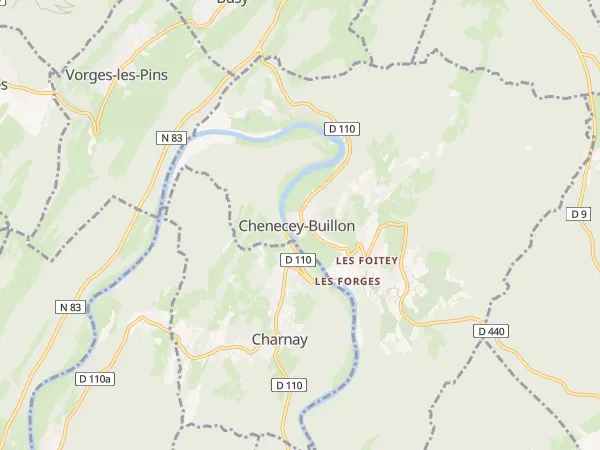 Plan de Chenecey-Buillon