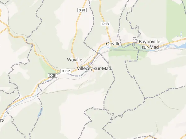 Plan de Villecey-sur-Mad