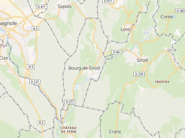 Plan de Bourg-de-Sirod