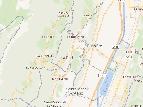 Plan de La Flachère