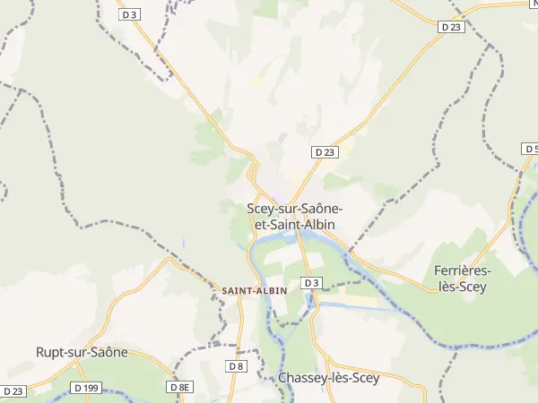 Plan de Scey-sur-Saône-et-Saint-Albin