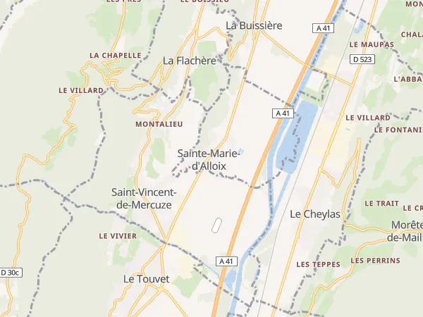 Plan de Sainte-Marie-d’Alloix