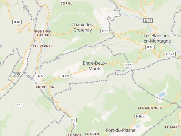 Plan de Entre-deux-Monts
