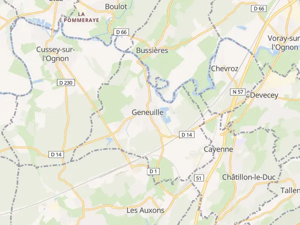 Plan de Geneuille