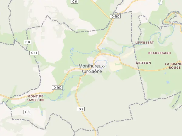 Plan de Monthureux-sur-Saône